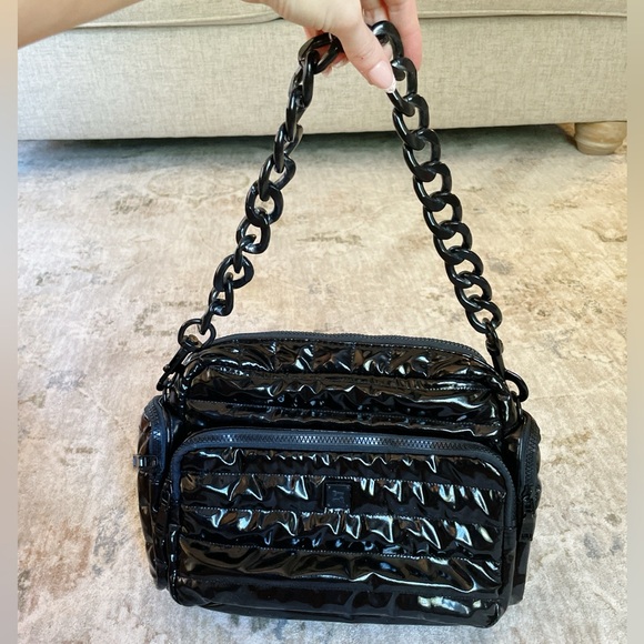 Think Royln The Trinity Bag Black Patent - Picture 1 of 12